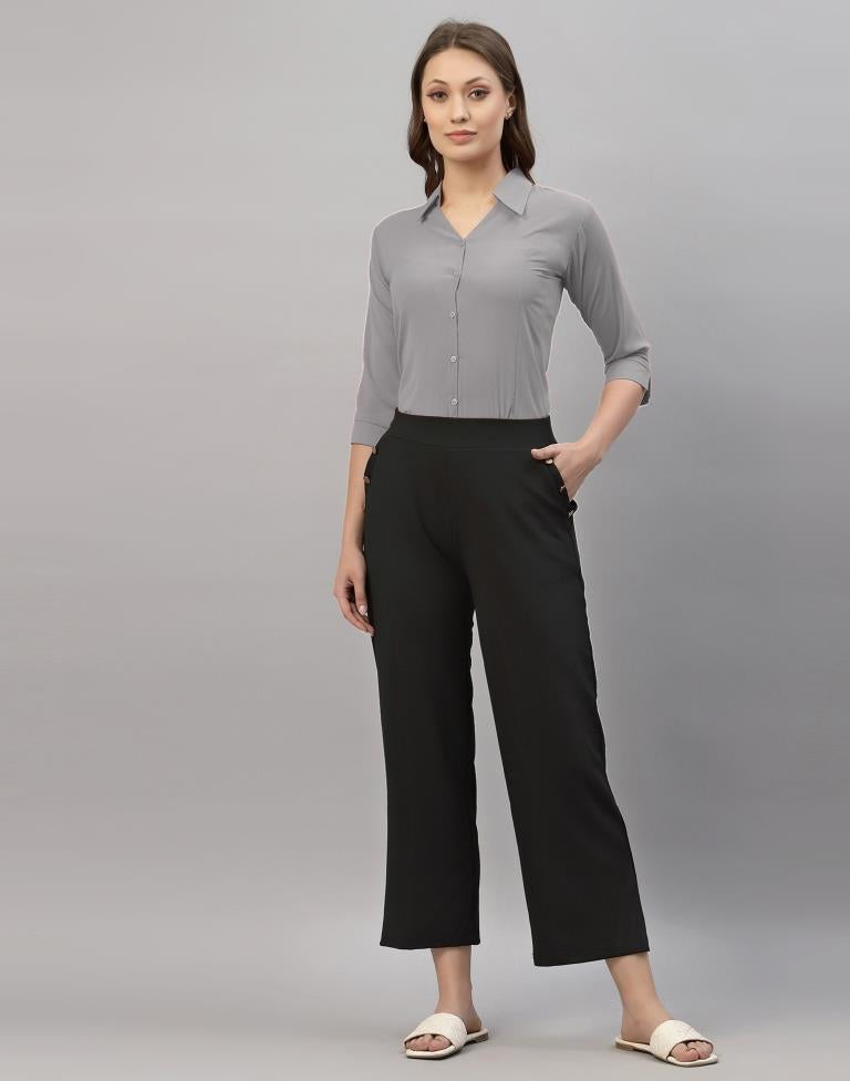 Light Grey Casual Shirt | Leemboodi
