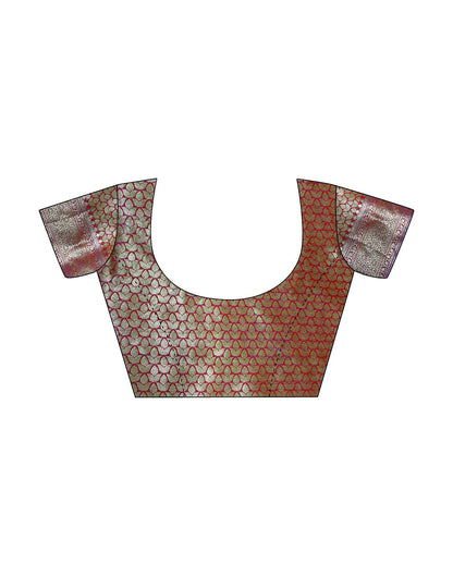 Violet Weaving Silk Banarasi Saree