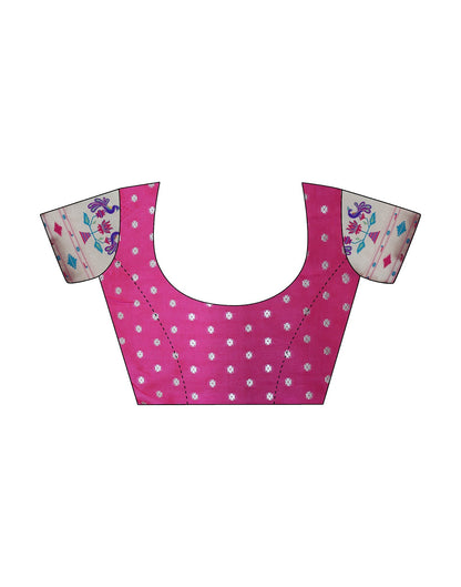 Turquoise Weaving Silk Paithani Saree