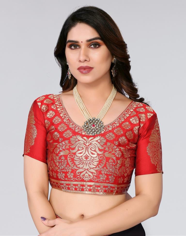 Royal Blue Plain Chiffon Saree