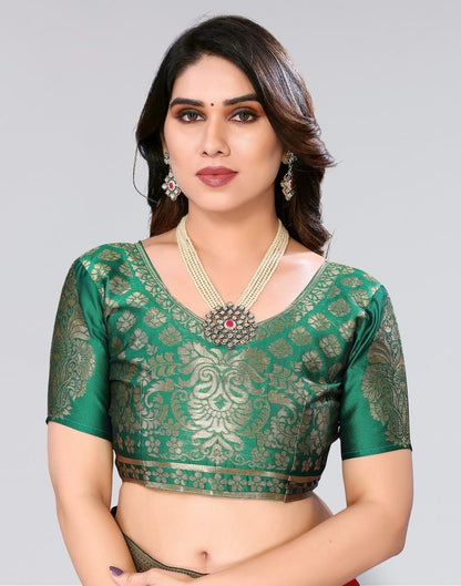 Orange Plain Chiffon Saree