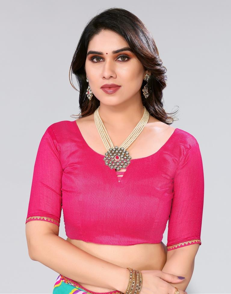 Multicoloured Printed Georgette Saree