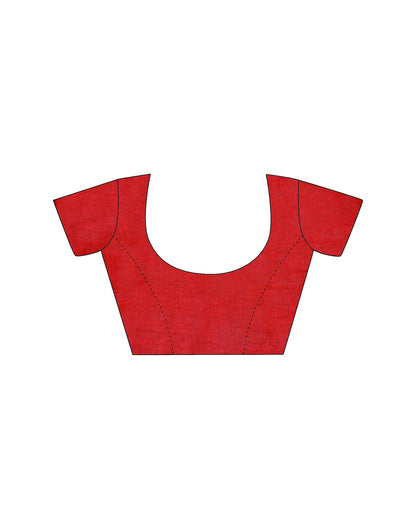 Black Printed Cotton Saree