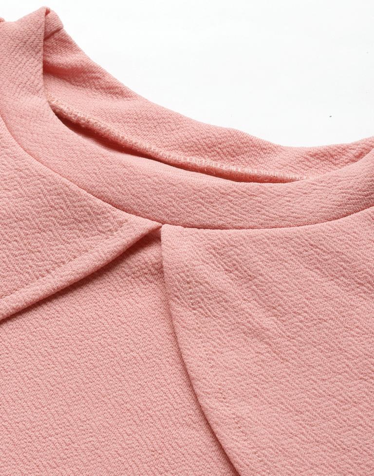Light Pink Cut out Sleeve Bodycon Dress | Sudathi