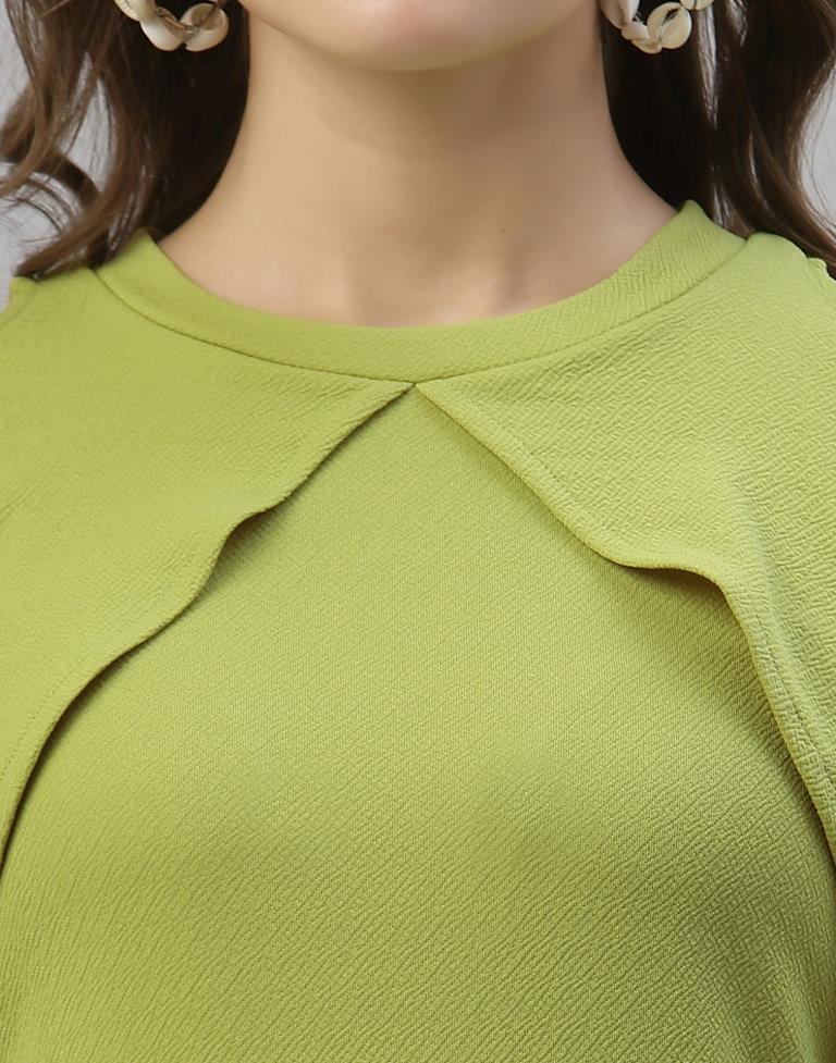 Olive Green Cut out Sleeve Bodycon Dress | Sudathi