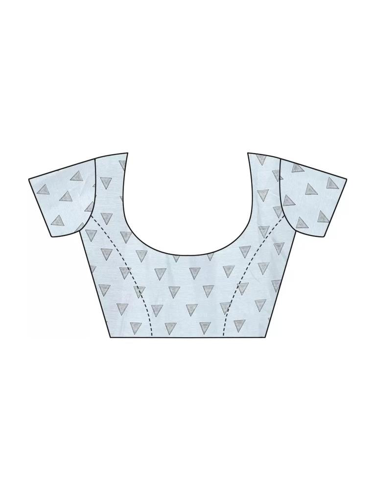 Multicoloured Printed Chiffon Saree