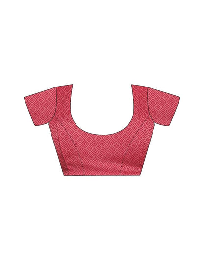 Orange Printed Georgette Saree