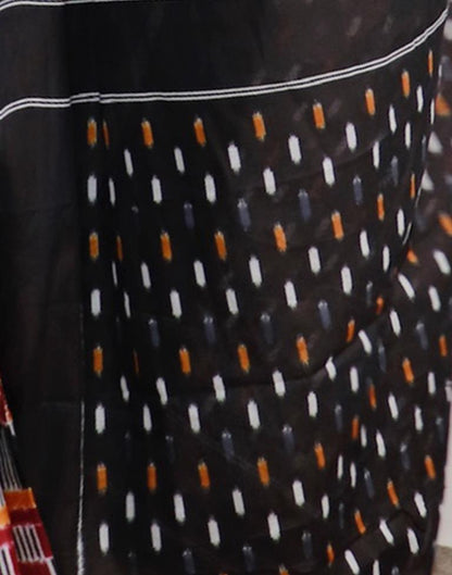 Grey Printed Cotton Saree