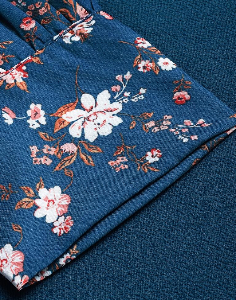 Blue Puff Sleeve Bodycon Dress | Sudathi