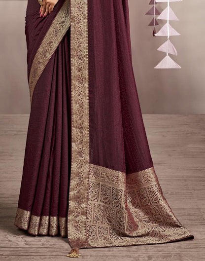 Golden Self Woven Silk Saree