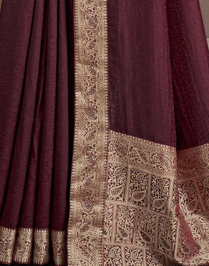 Golden Self Woven Silk Saree