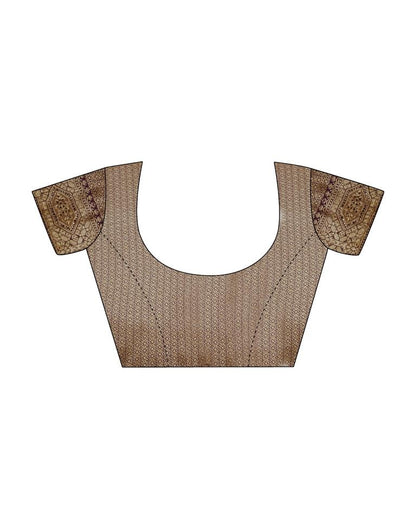 Purple Self Woven Silk Saree