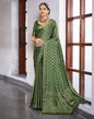 Green Self Woven Silk Saree