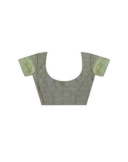 Teal Blue Jacquard Saree