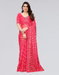 Pink Printed Lycra Saree