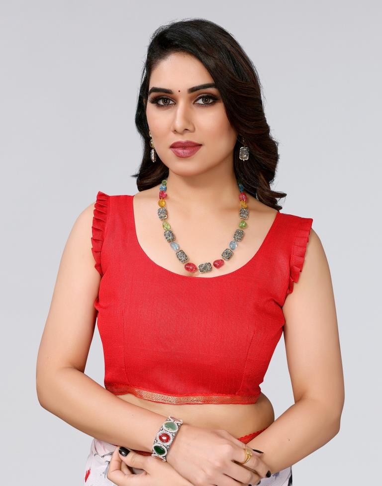 Black Printed Chiffon Saree