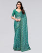 Green Printed Lycra Saree