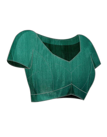 Green Printed Lycra Saree