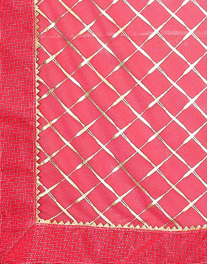 Pink Printed Lycra Saree