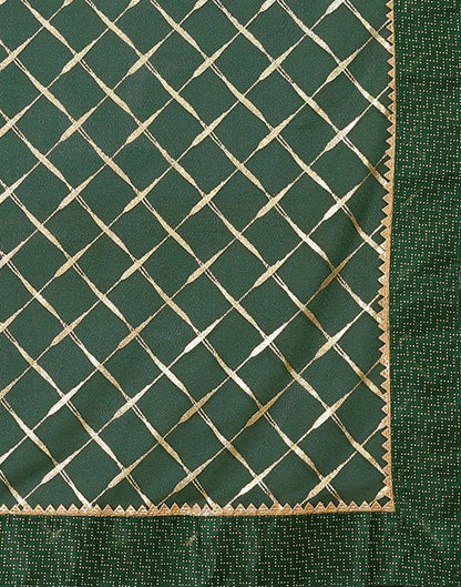 Green Printed Lycra Saree