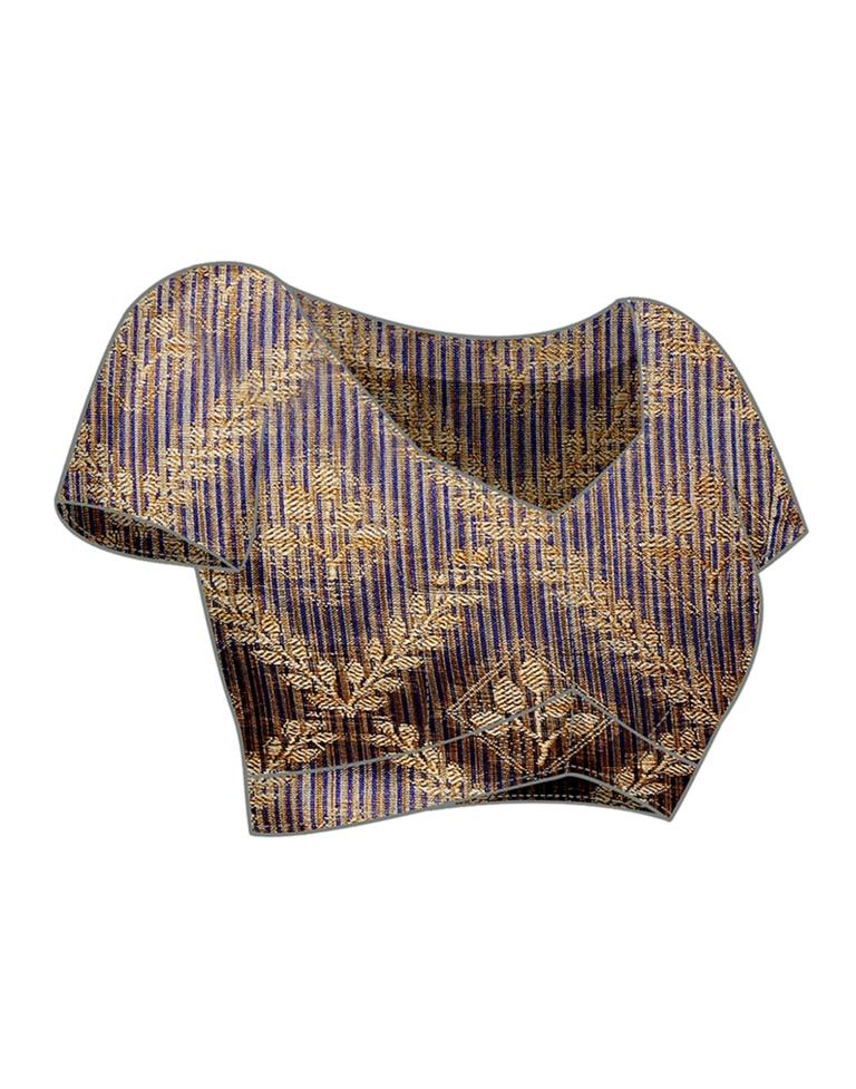 Blue Weaving Cotton Saree