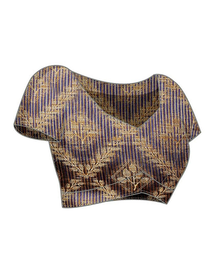 Blue Weaving Cotton Saree