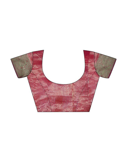 Pink Jacquard Cotton Saree