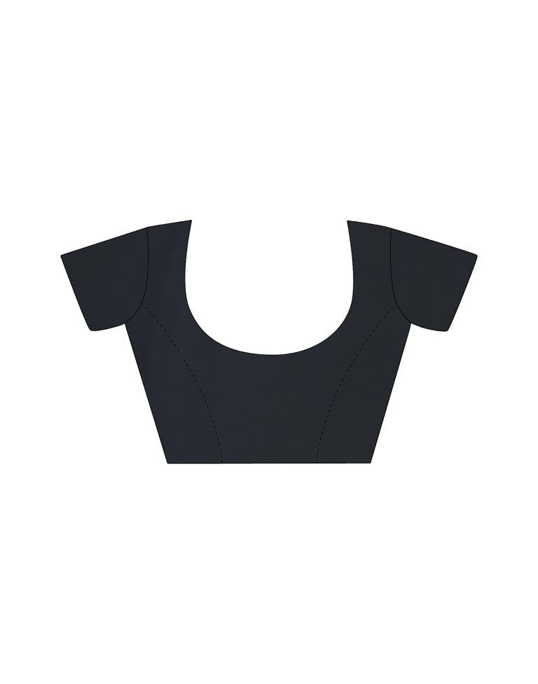 Light Beige  Printed Silk Saree