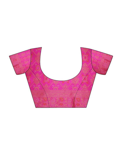 Lavender Jacquard Silk Saree