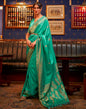 Mint Green Jacquard Silk Saree