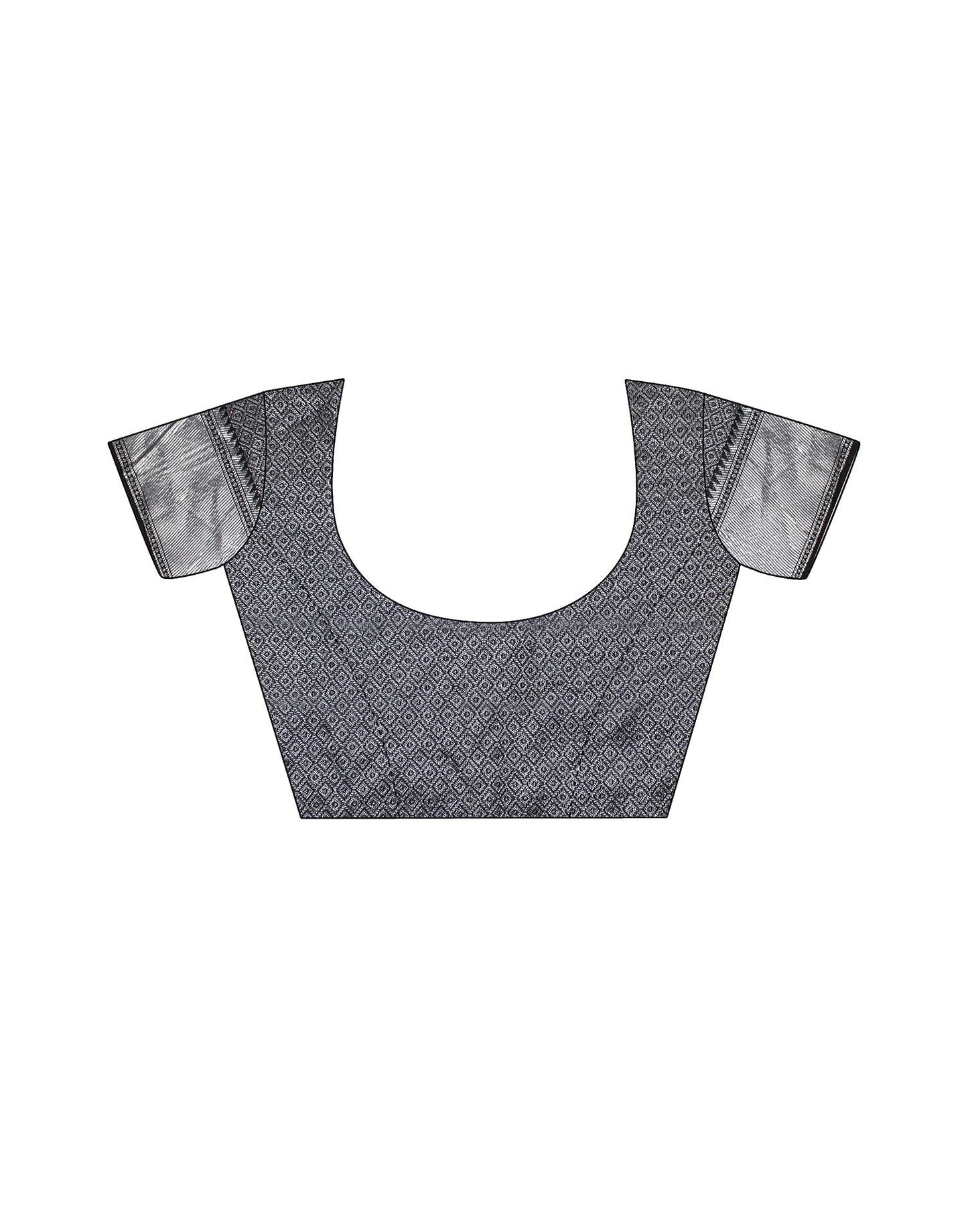 Black Jacquard Silk Saree