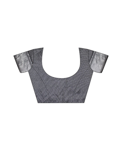 Black Jacquard Silk Saree