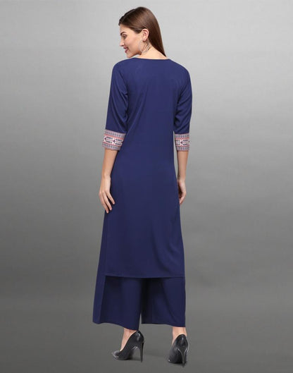 Beautiful Blue Printed Kurti | Leemboodi