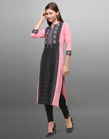 Pink Digital Printed Crepe Kurti | Sudathi
