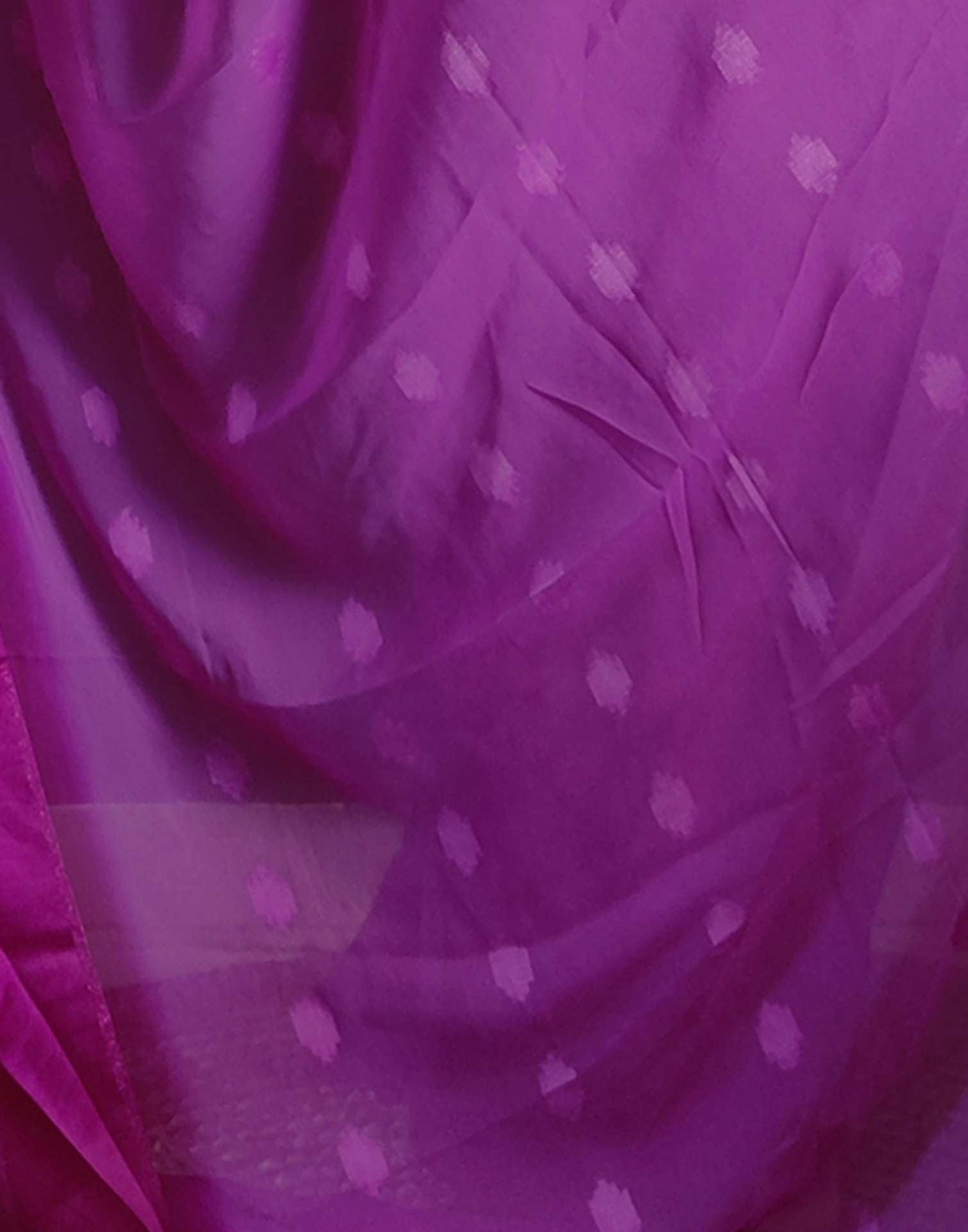 Ready to Wear Magenta Woven Georgette Saree