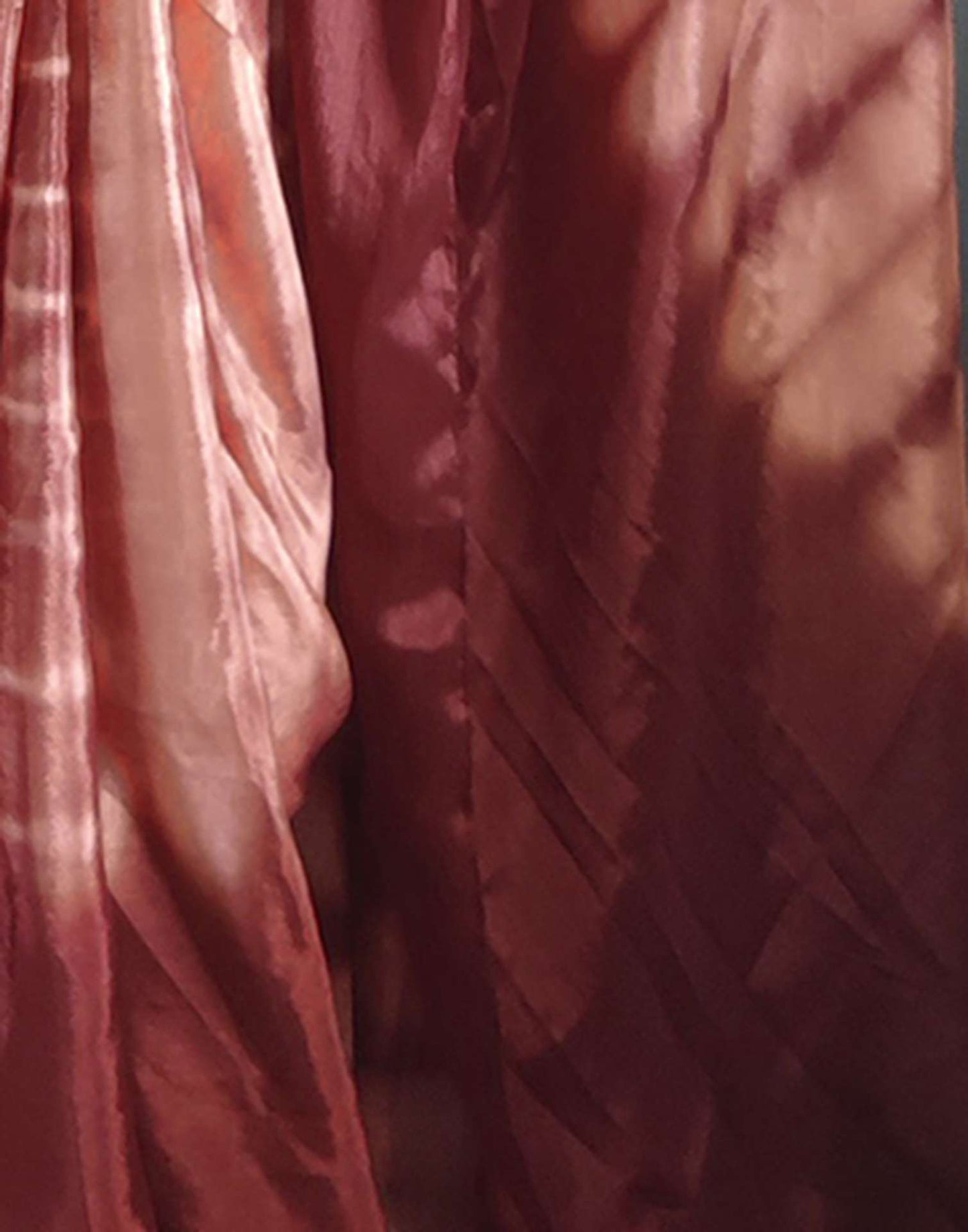 Ready to Wear Dull Peach Printed Silk Saree