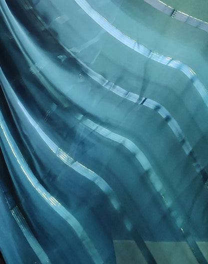 Ready to Wear Teal Blue Weaving Georgette Saree