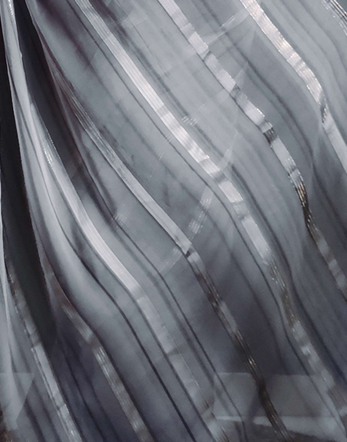 Ready to Wear Grey& black Weaving Georgette Saree