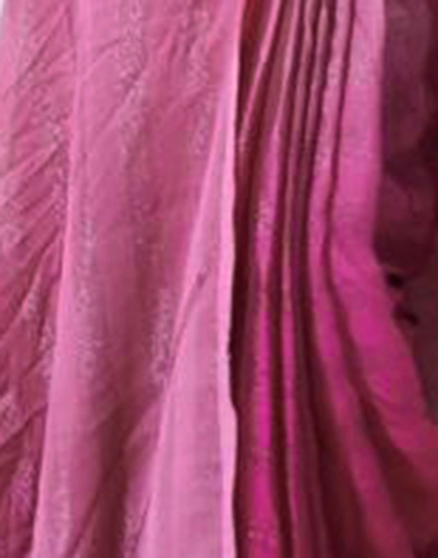 Ready to Wear Onion Pink Plain Georgette Saree