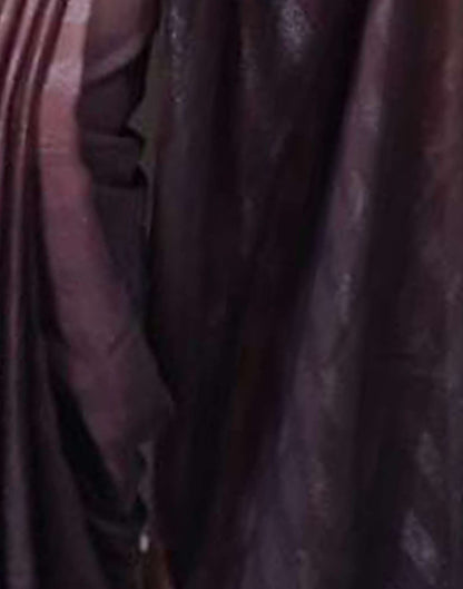 Ready to Wear Purple Plain Georgette Saree