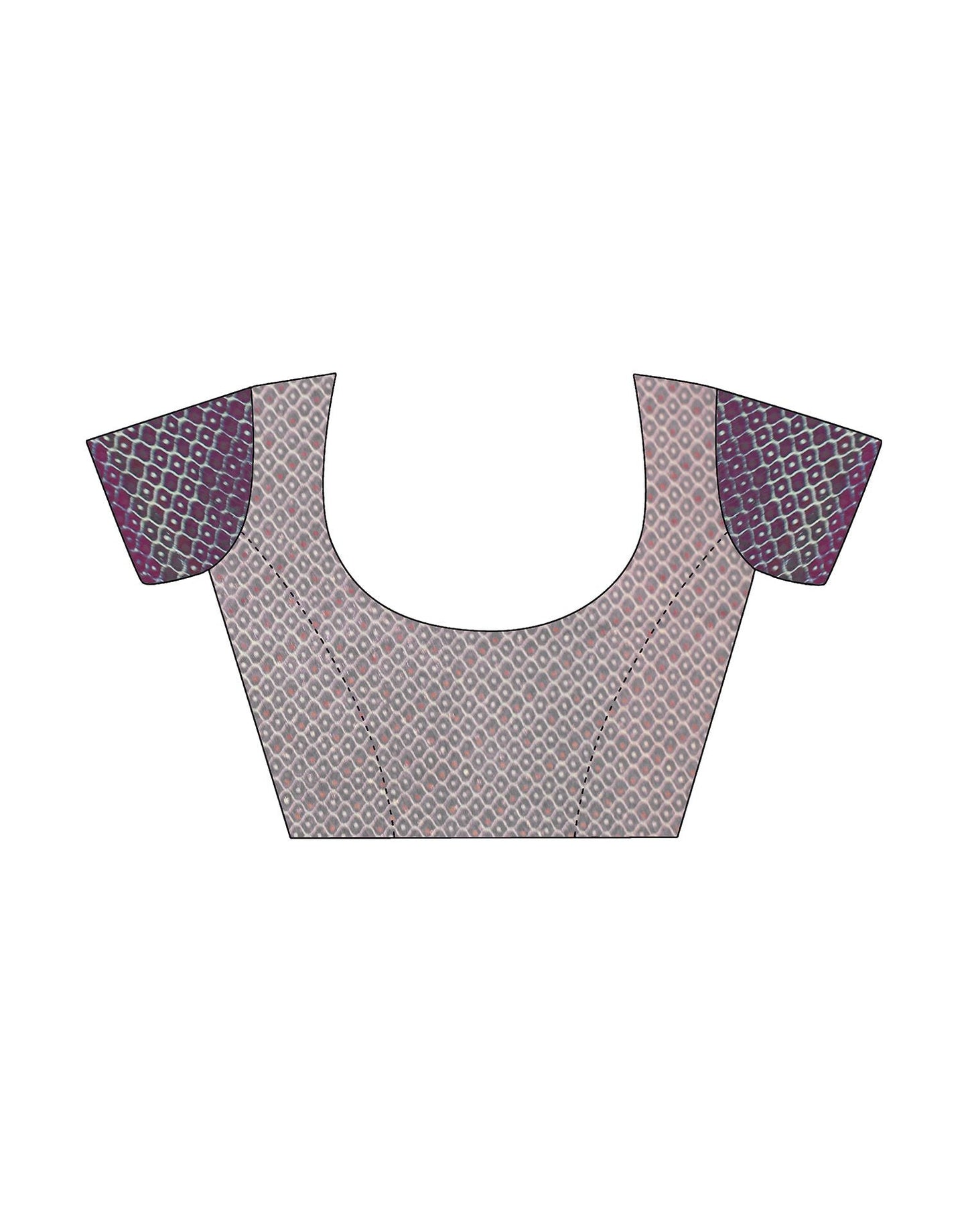 Dull Blue Printed  Saree