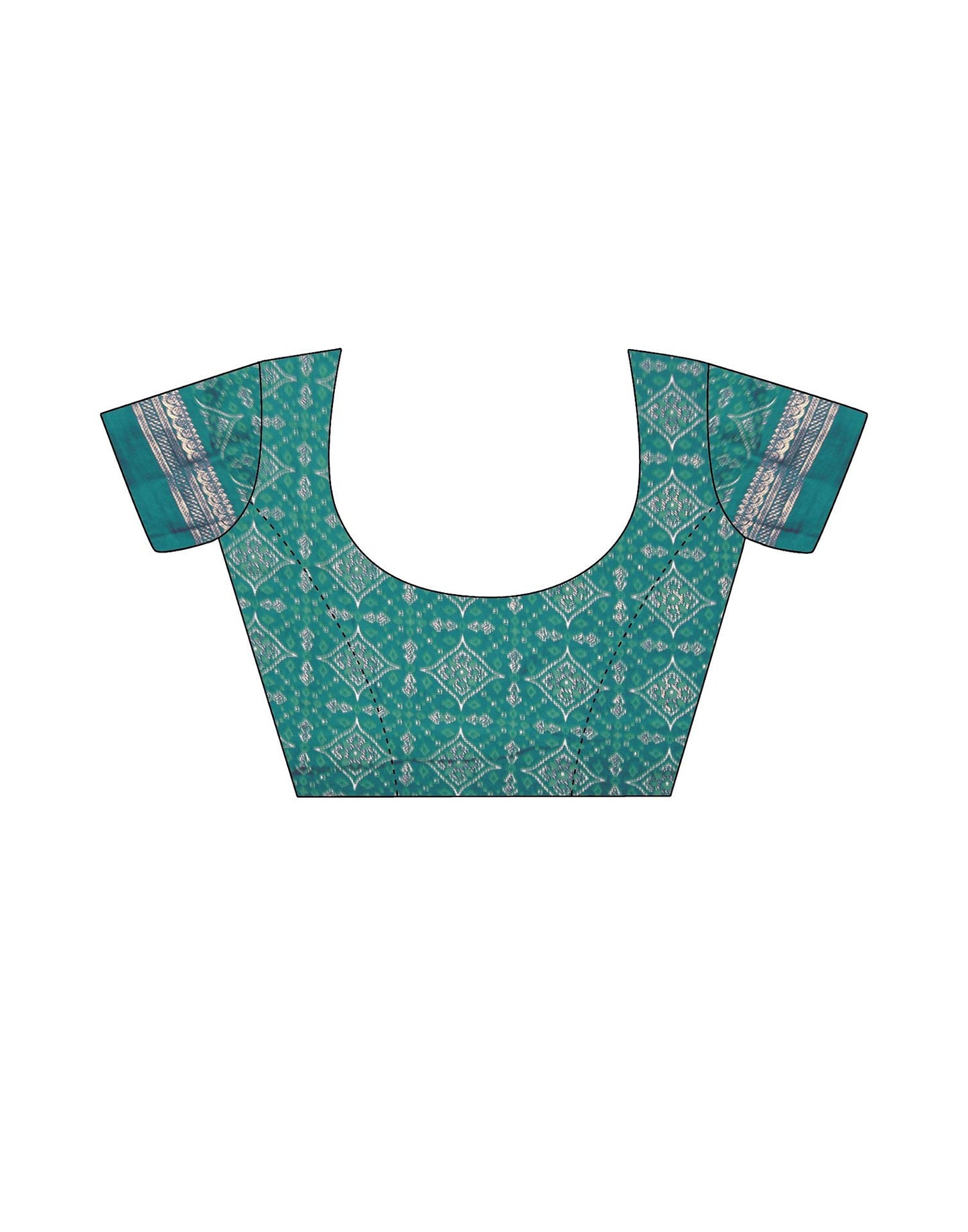 Pink Printed Silk Saree