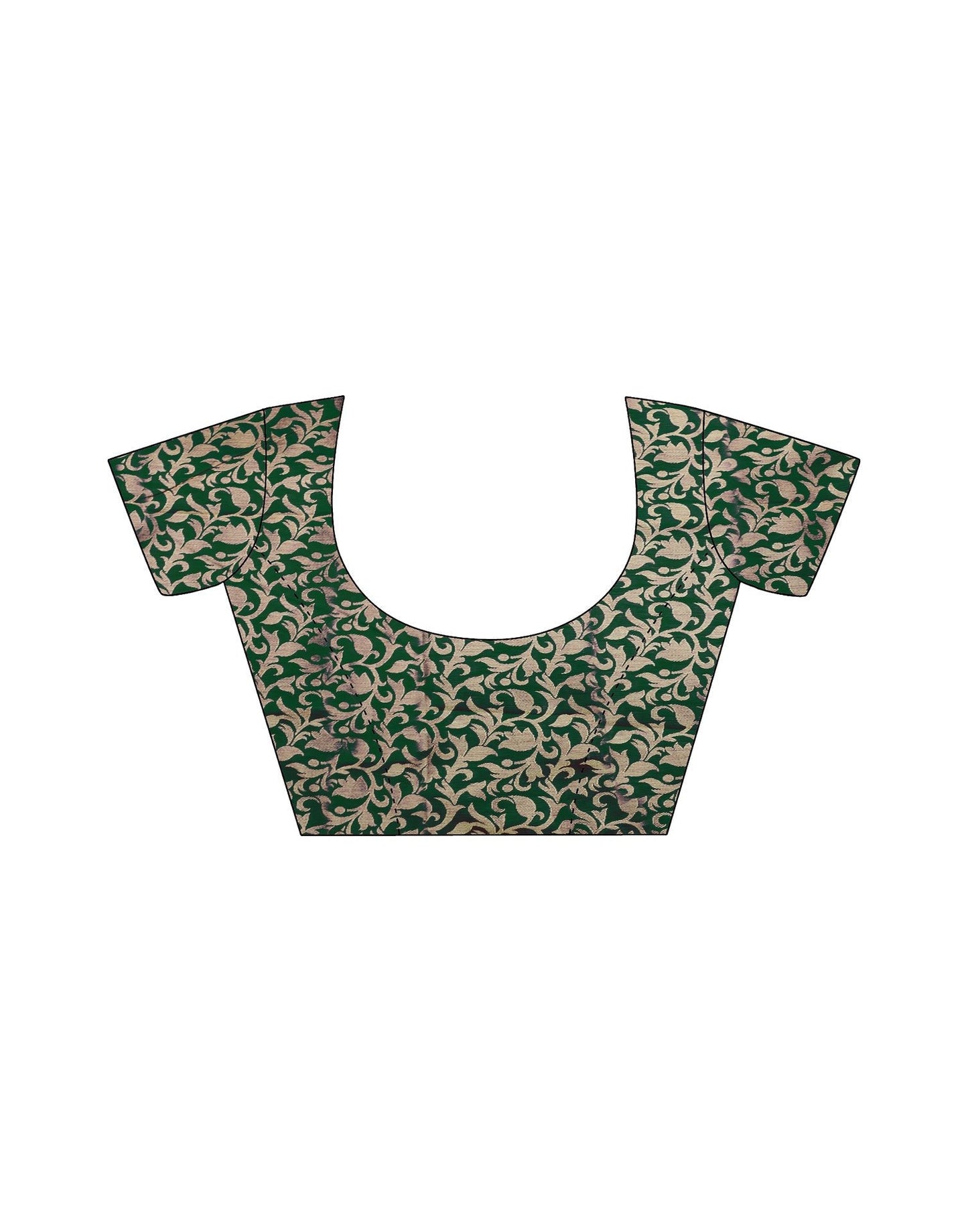 Lime Green Jacquard Silk Saree