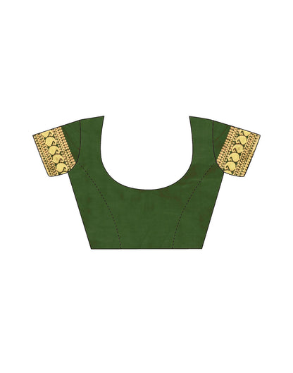 Maroon Jacquard Silk Saree