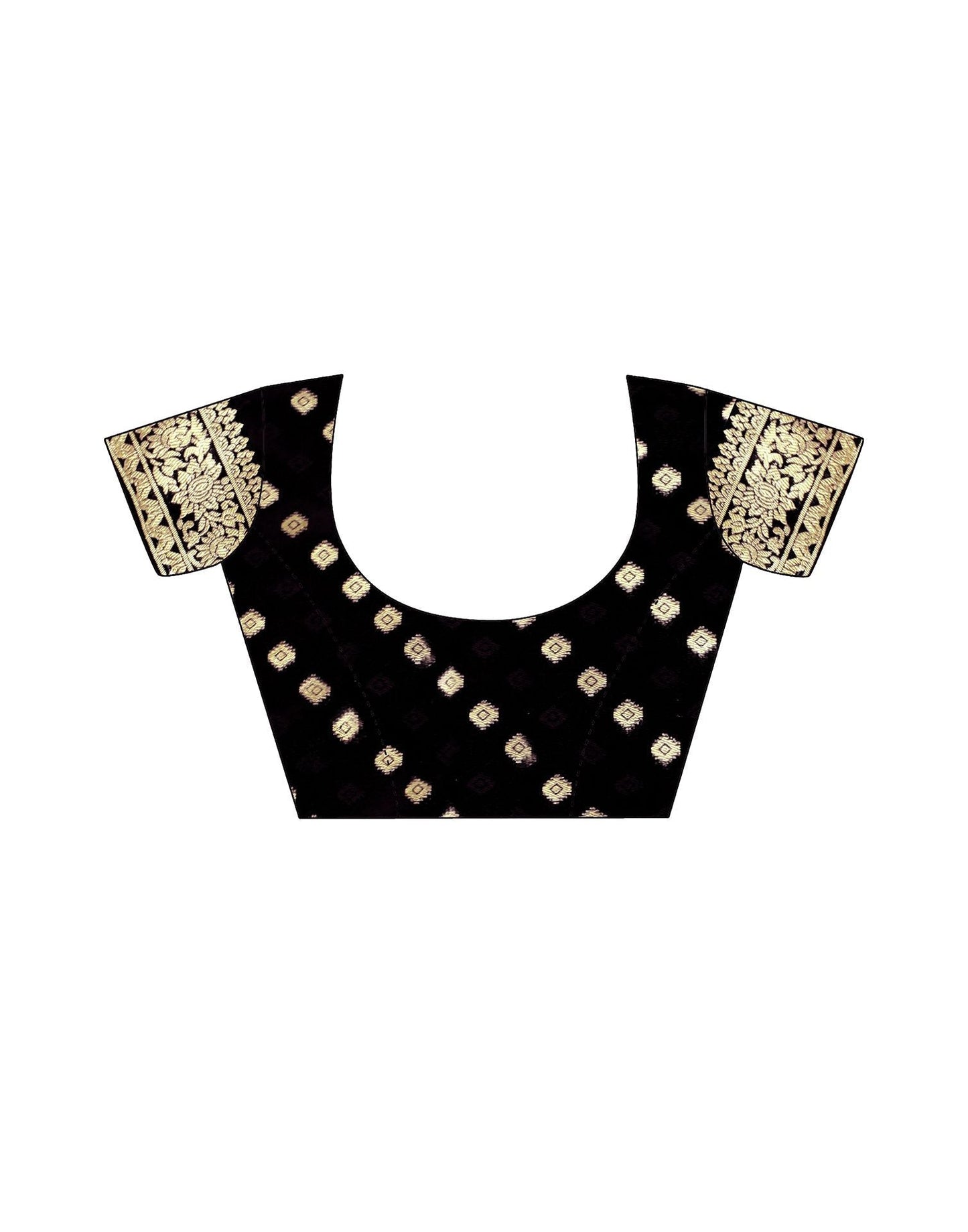 Black Jacquard Silk Saree