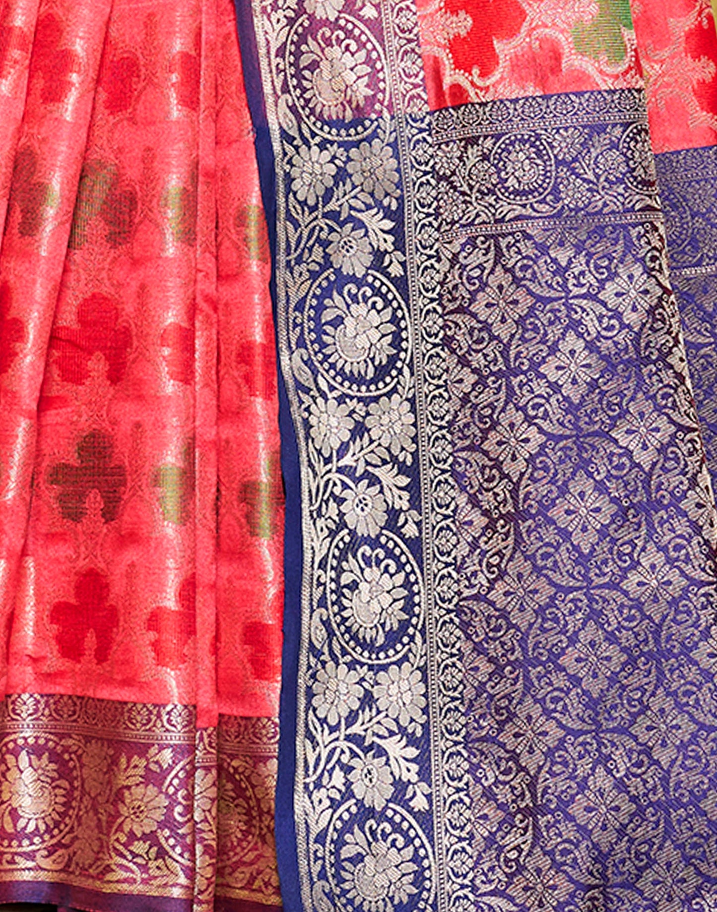 Pink Banarasi Silk Saree