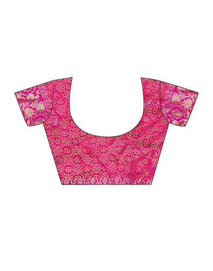 Rama Green Jacquard Silk Saree