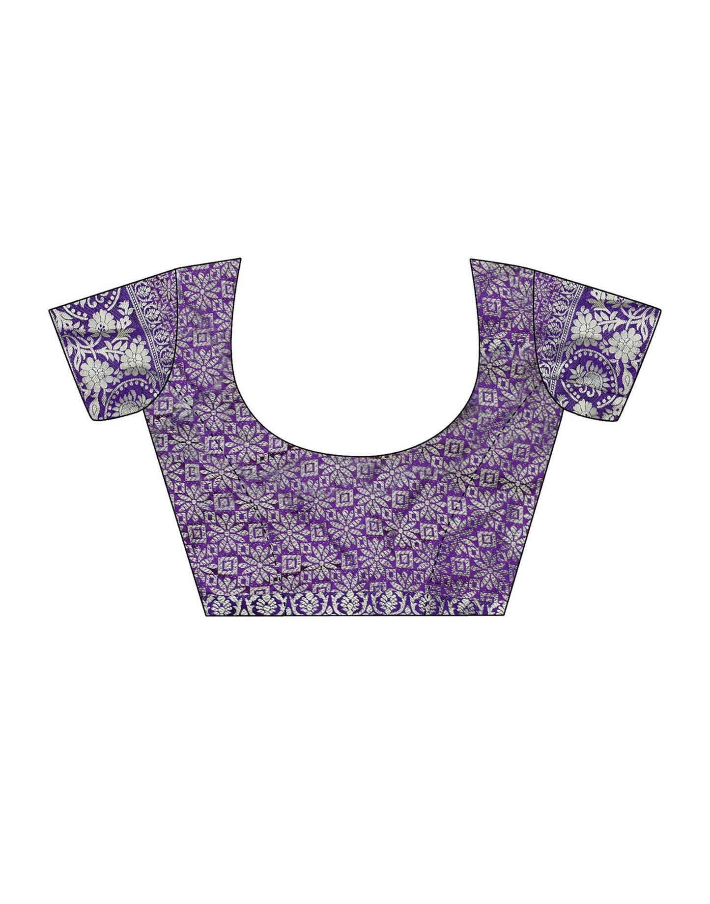 Orange Banarasi Silk Saree