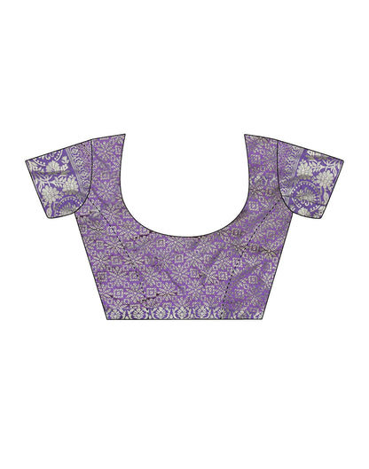 Rani Pink Silk Saree