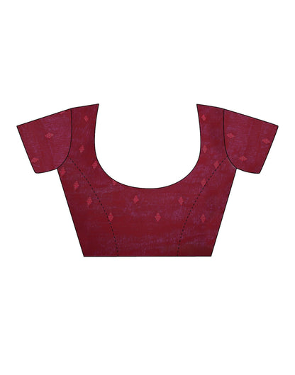 Hot Pink Plain Chiffon Saree